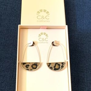 C&C faux fur earrings